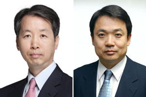 ▲현대건설 정진행 부회장(오른쪽)과 박동욱 사장